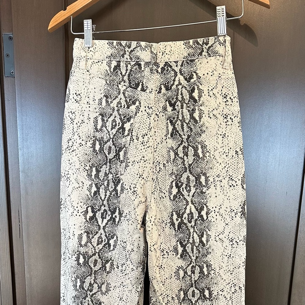 Zara Snakeskin Wideleg Jean - Picture 5 of 6